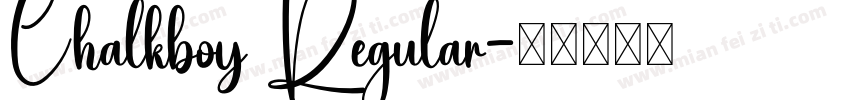 Chalkboy Regular字体转换